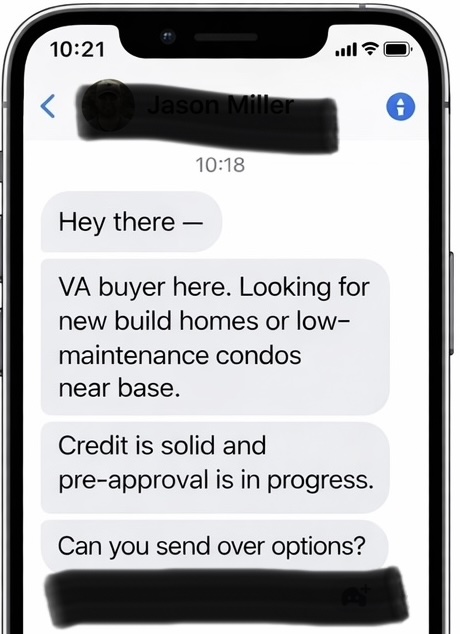 Inbound buyer message